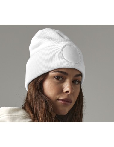 B-B446-Circular Patch Beanie